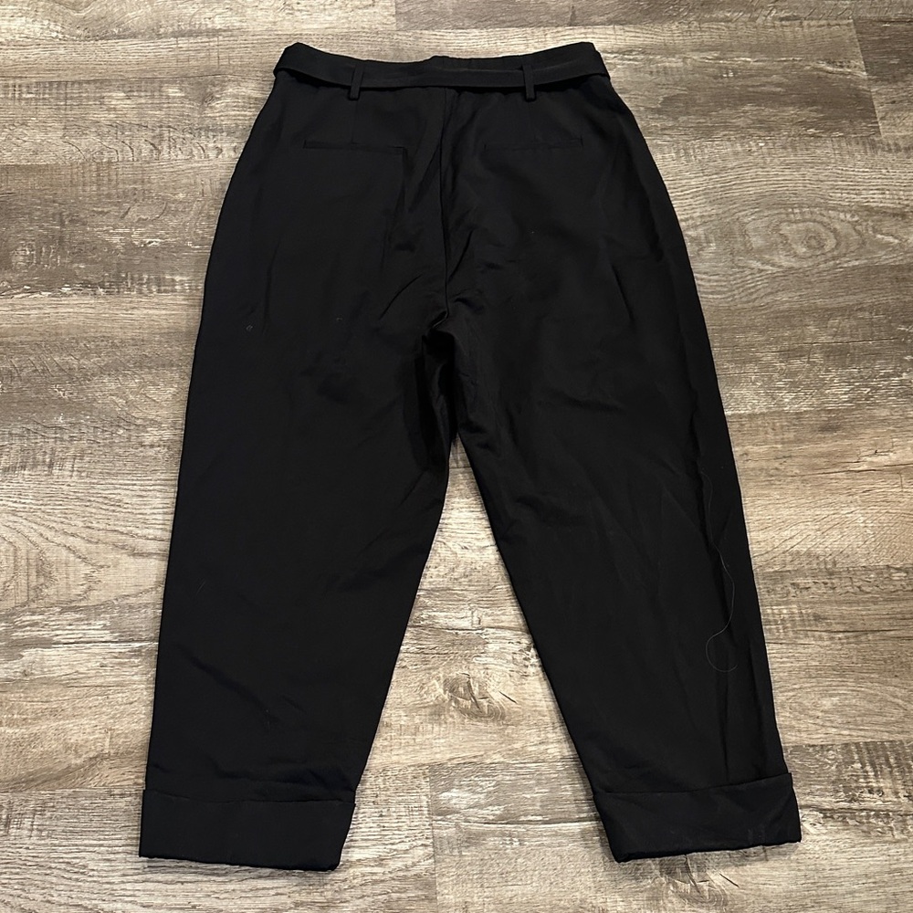 Elizabeth and James Women's Pleated High Rise Black Dress Pants Size 14 - Picture 6 of 10